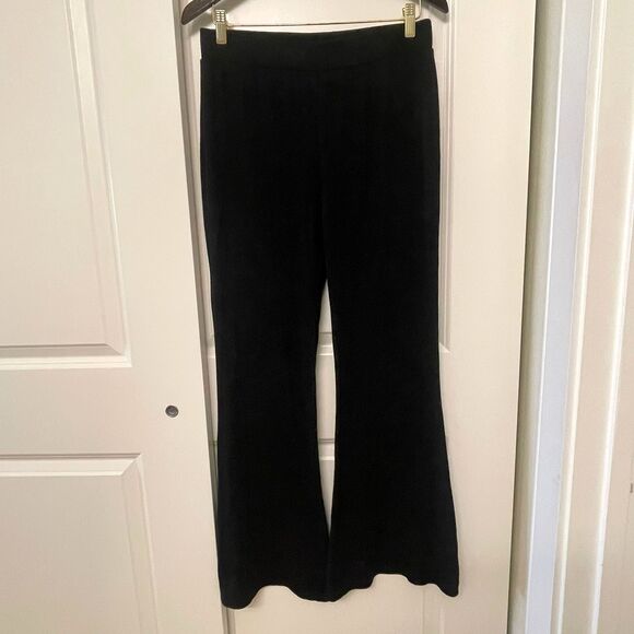 Express Women's High Waisted Ribbed Cozy Knit Pull On Wide Leg Pant Size M - Picture 3 of 9